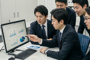 [マーケティング業務のイラスト]