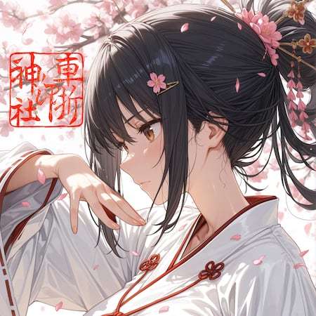 炎上の原因になった生成AIで作られた神社のキャラクターの画像