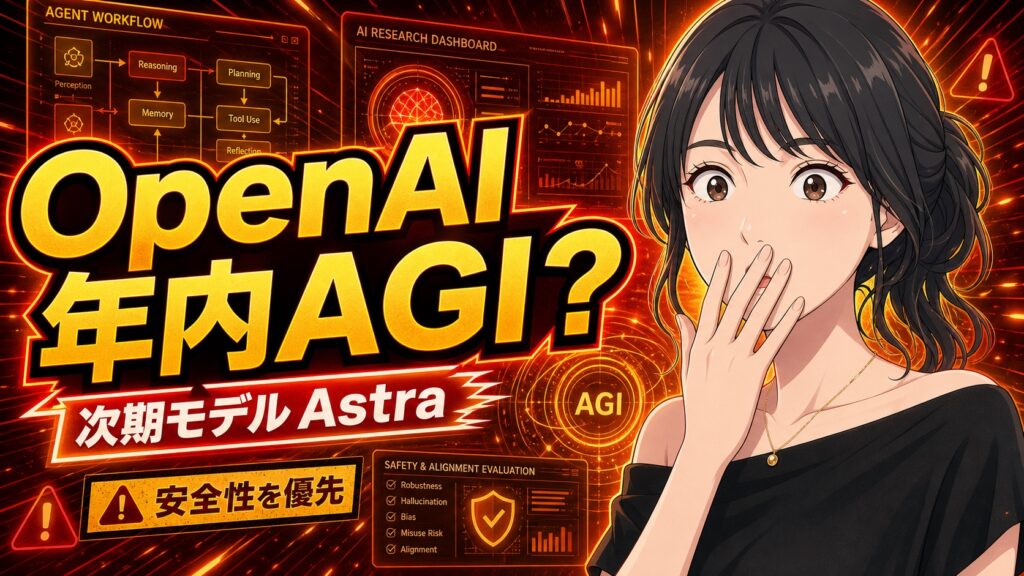OpenAIは年内AGI? 次期モデル「Astra」が示すAIの新段階