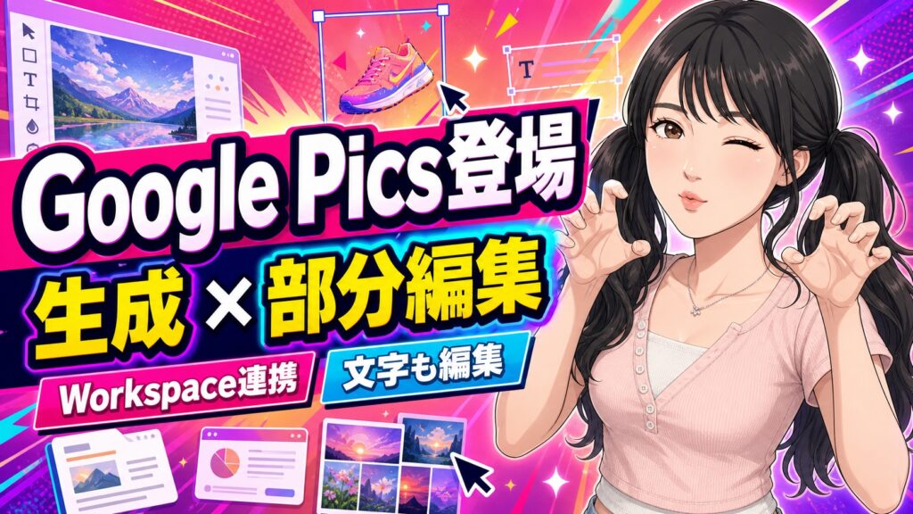 Google Pics登場！画像を部分編集
