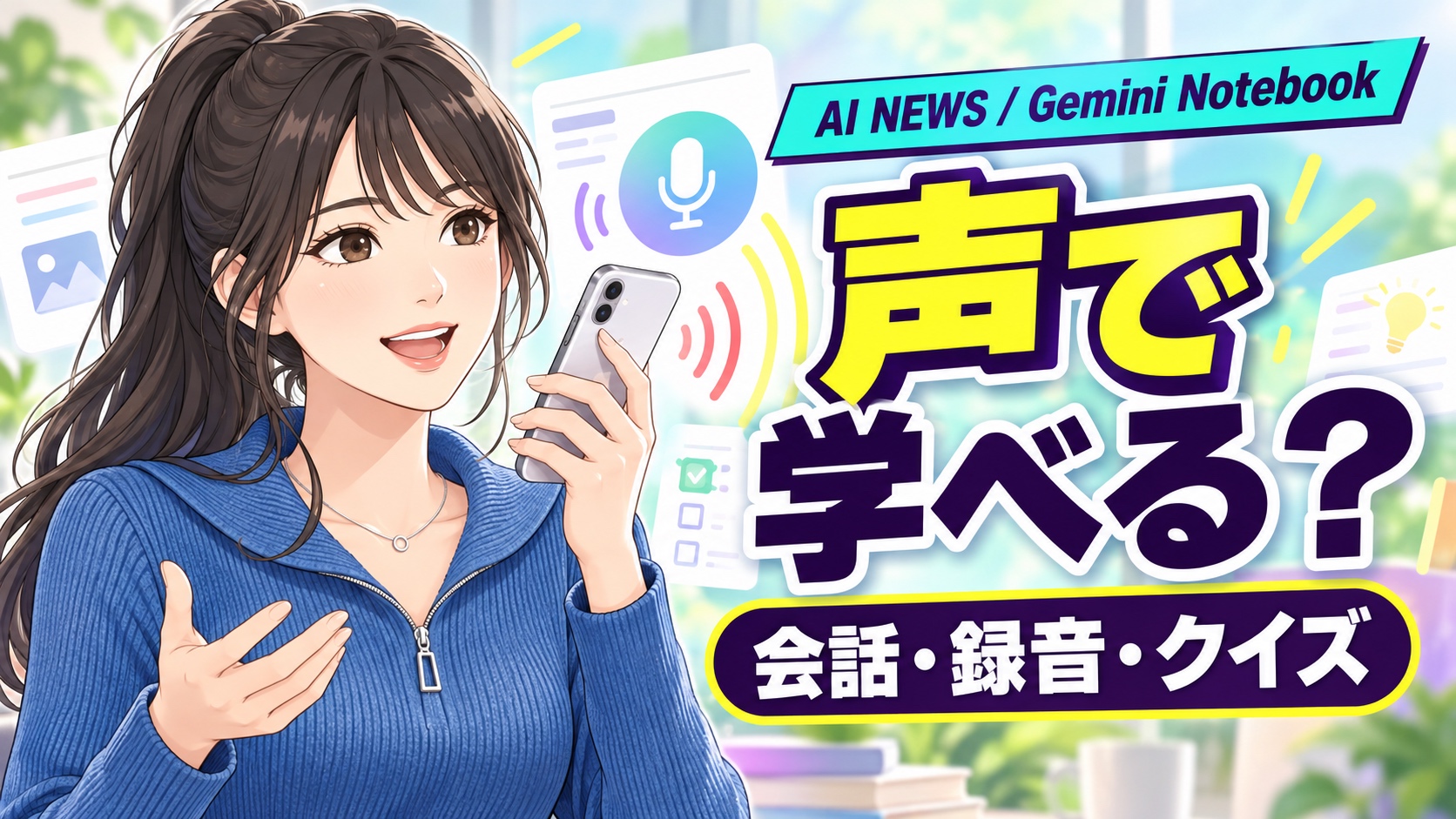 Gemini Notebookに音声会話。学び方はどう変わる？