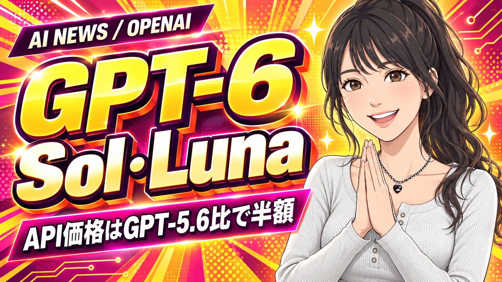 GPT-6「Sol」「Luna」登場!API価格も手頃に