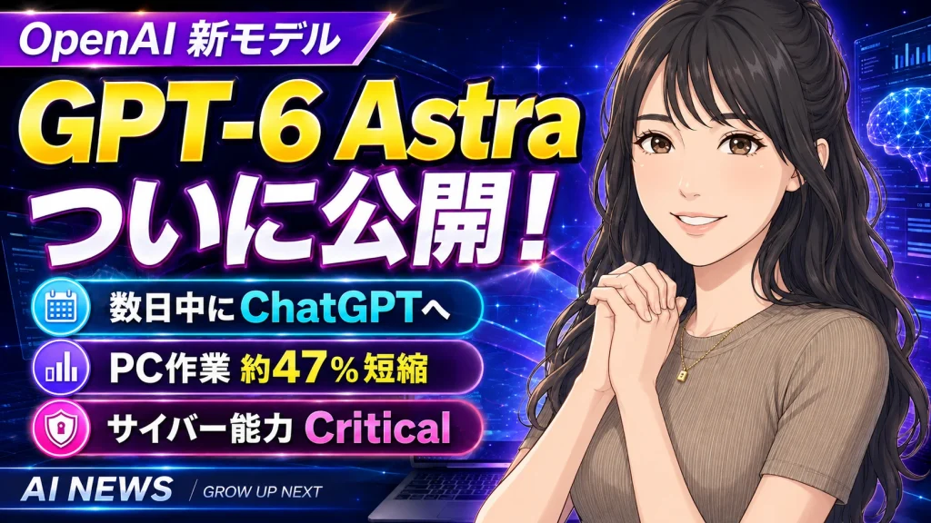 GPT-6 Astra公開！ChatGPTの「仕事を任せる力」がさらに一段上へ