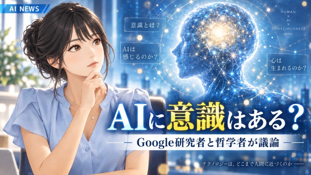 AIに「意識」はある？ Google研究者と哲学者が真っ向から議論