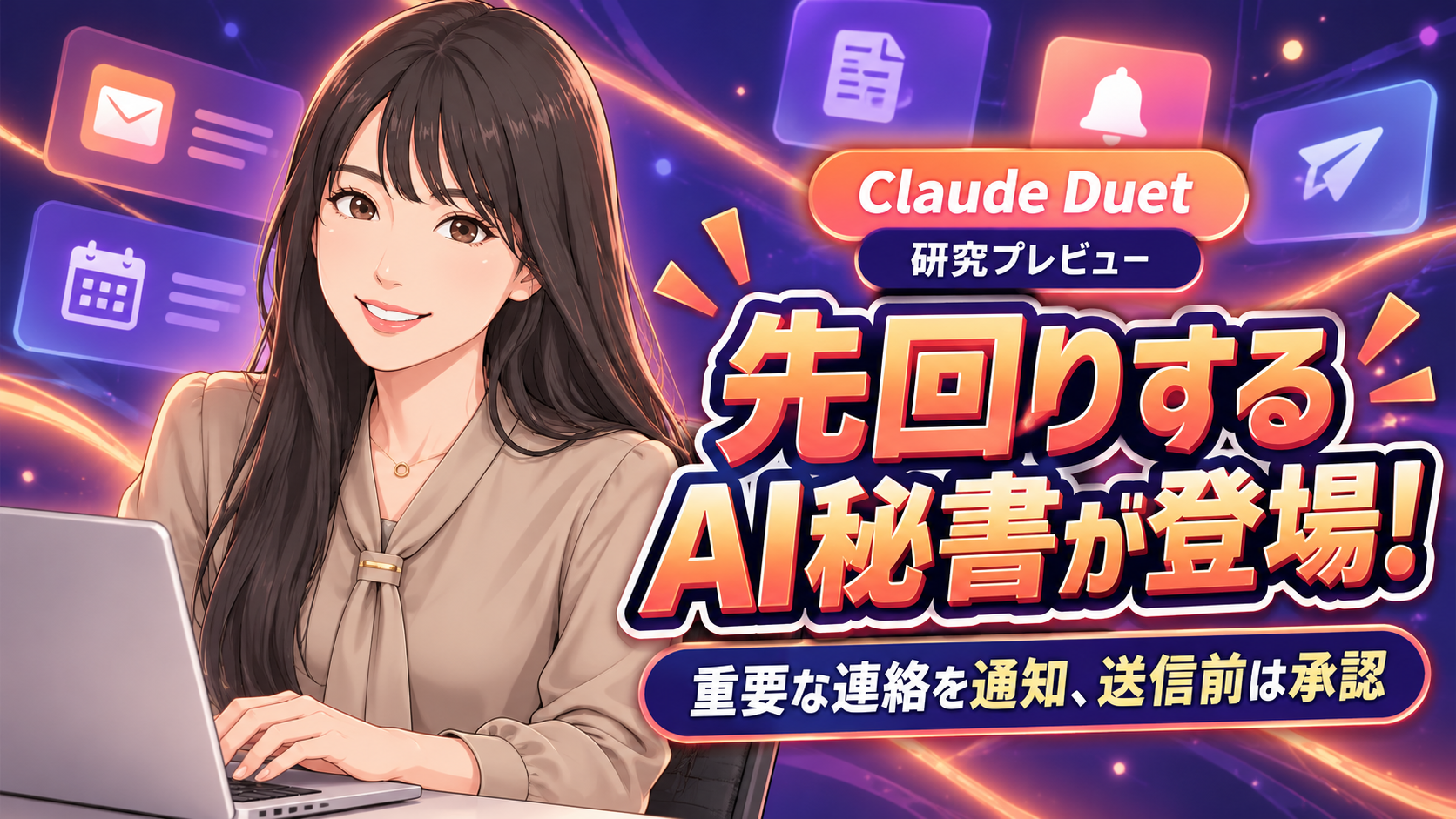 Claude Duet登場!先回りして知らせる「AI秘書」へ